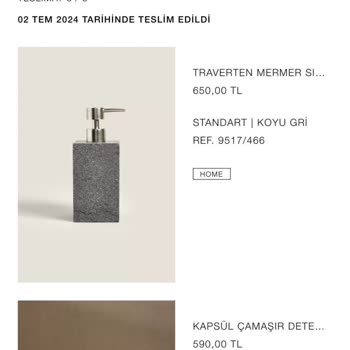 Traverten Mermer Sıvı Sabunlukta Kalıcı Su Lekeleri Sorunu