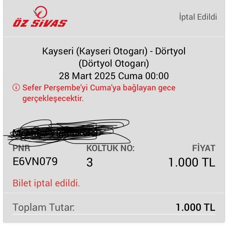 İptal Edilen Biletin İadesi Hala Yapılmadı: Öğrenci Mağduriyeti