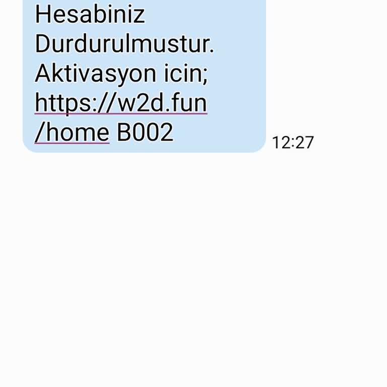 Yanlış Hesap Aktivasyonu Mesajı Aldım