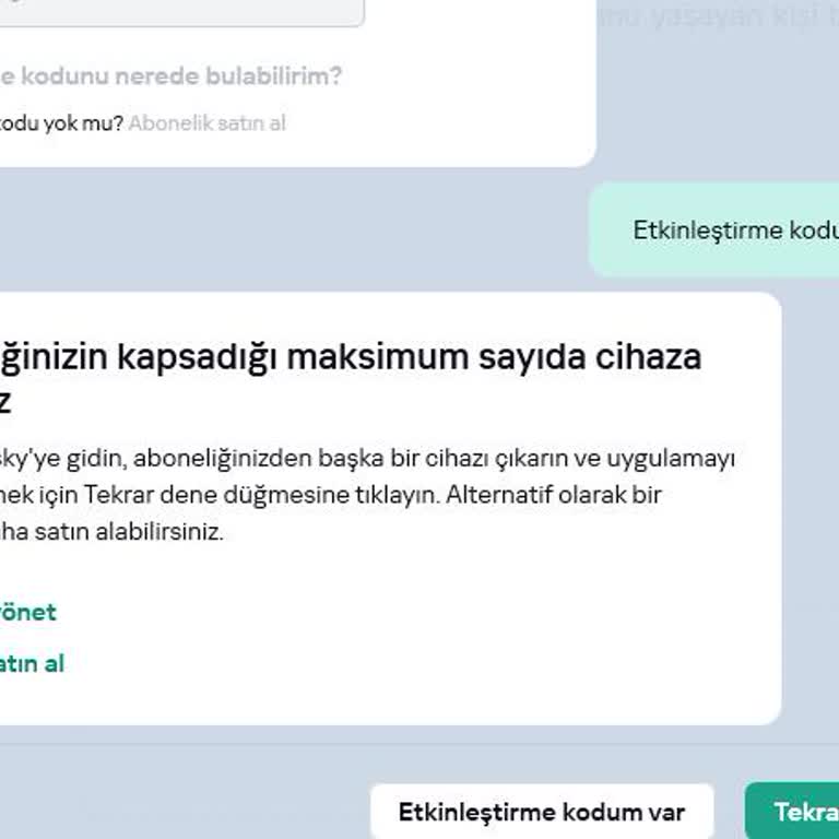 Kaspersky Lisansında Kullanılmış Anahtar Sorunu Ve Satıcı İlgisizliği