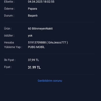 Eksik Teslim Edilen Oyun Kredileri