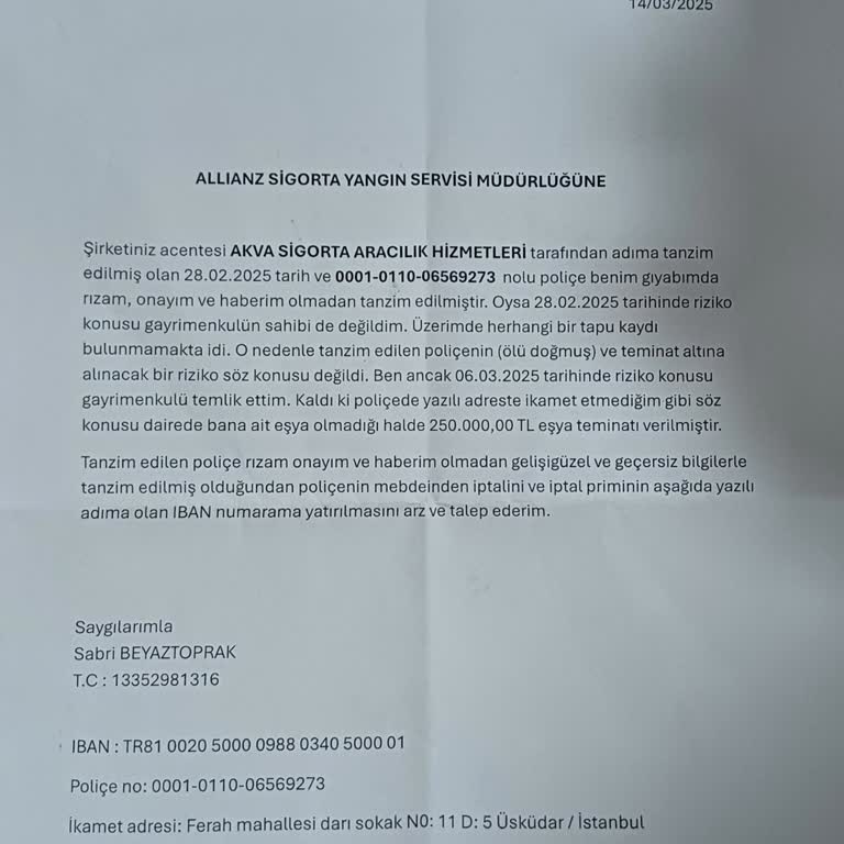 Fuzul Tasarruf'ta Habersiz Sigorta Ve Haksız Ücretlendirme