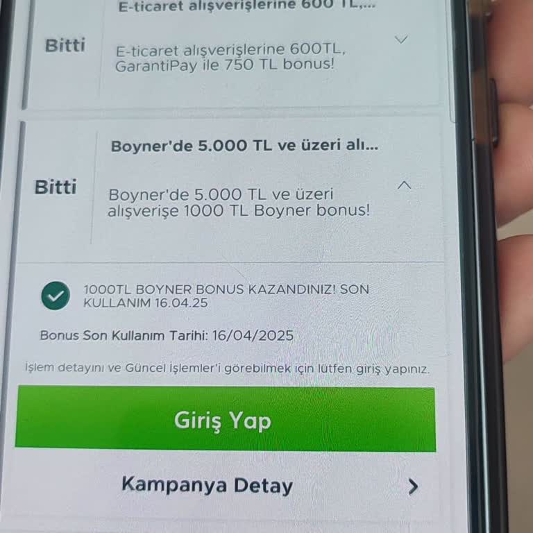 Boyner Bonus Kampanyasında Kullanım Sorunu Ve Çözüm Beklentisi