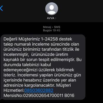 Avva'dan Aldığım Pantolonda Üretim Hatası Ve Müşteri Hizmetleri Hayal Kırıklığı