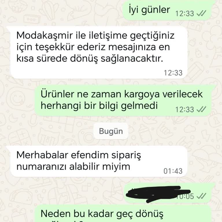 Sipariş Sonrası İletişim Sorunları Ve Gecikmeler
