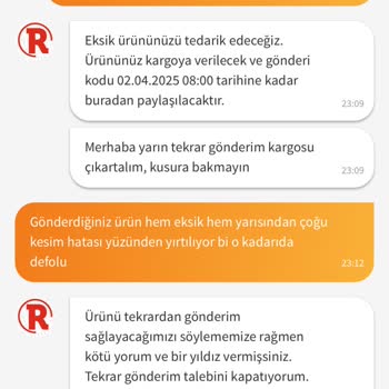 Eksik Ve Defolu Ürün, İlgisiz Satıcı