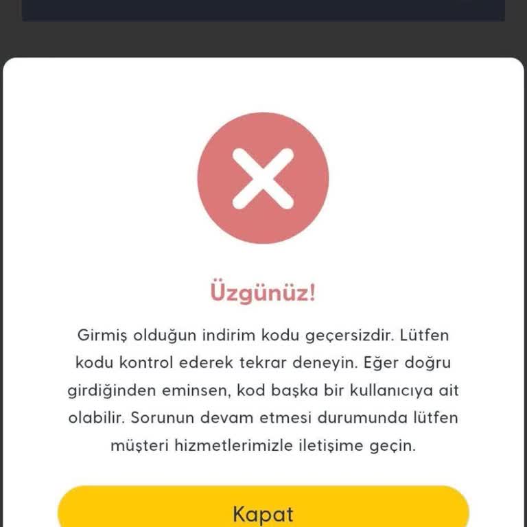 Turkcell Pasaj İndirim Kodu Sorunu