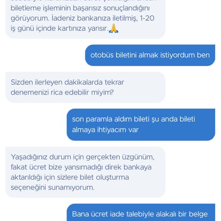Obilet'ten Alınmayan Bilet Ve İade Edilmeyen Para Krizi