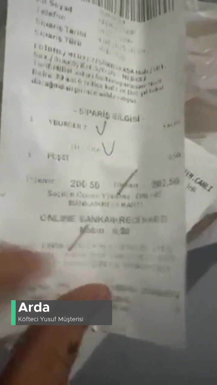 Köfteci Yusuf Sorunlu Yemek Teslimi videonun kapak resmi