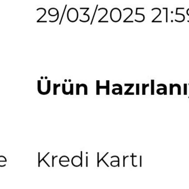 Siparişin Hazırlık Sürecindeki Gecikme