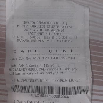 İade Çeki Sorunu: Mağduriyetin Giderilmesi Talebi