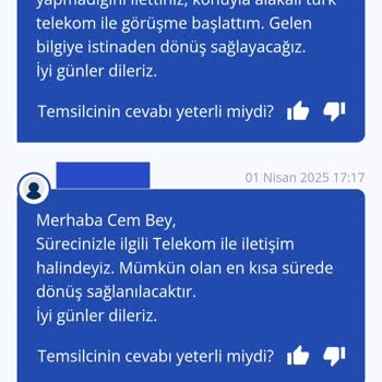 TurkNet Gigafiber Başvuru Sürecinde Yaşanan Mağduriyet Ve Yanlış Yönlendirme