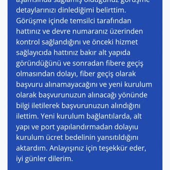 TurkNet Gigafiber Başvuru Sürecinde Yaşanan Mağduriyet Ve Yanlış Yönlendirme