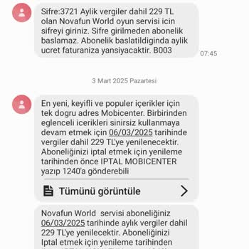 Vodafone'dan Onaysız Abonelik Ve Yüksek Fatura Şoku