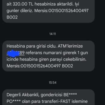 Akbank'ta Yanlış Referans Kodu Ve Çözüm Eksikliği
