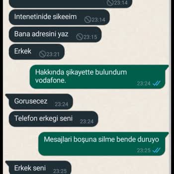 Vodafone Müşteri Temsilcisinden Hakaret Ve Tehdit