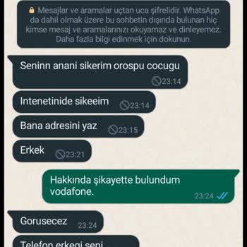 Vodafone Müşteri Temsilcisinden Hakaret Ve Tehdit