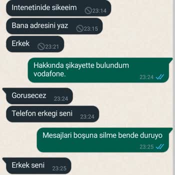 Vodafone Müşteri Temsilcisinden Hakaret Ve Tehdit