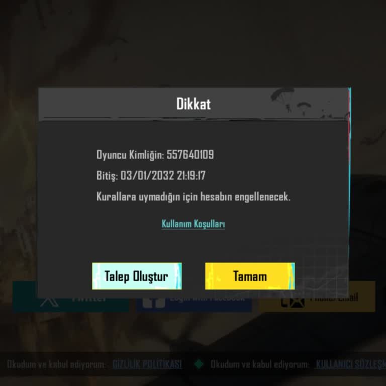 PUBG | Pubgmobile.com Hesabım Başkalarınca Kullanıldı 10 Yıl Ban Yedim