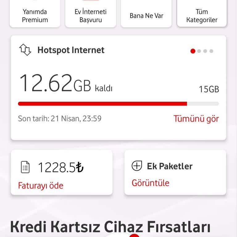 Vodafone'da Sınırsız İnternetin Hotspot Sınırı Sorunu
