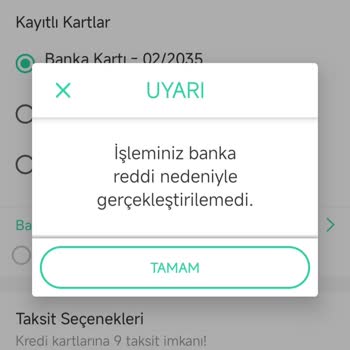 Onaylı Hesapta Kredi Kartı Sorunu