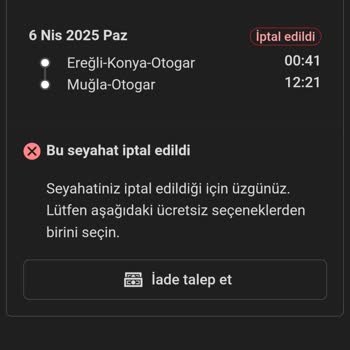 Kamil Koç İle İptal Edilen Bilet Ve İade Sorunu