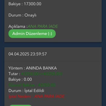 Kazancım Silindi, Mağdur Edildim