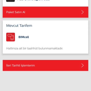 Bimcell Uygulamasında Kredi Kartı İşlem Sorunu