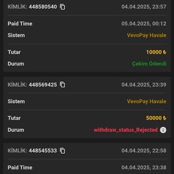 Kazanç Çekiminde Karşılaşılan Sorun