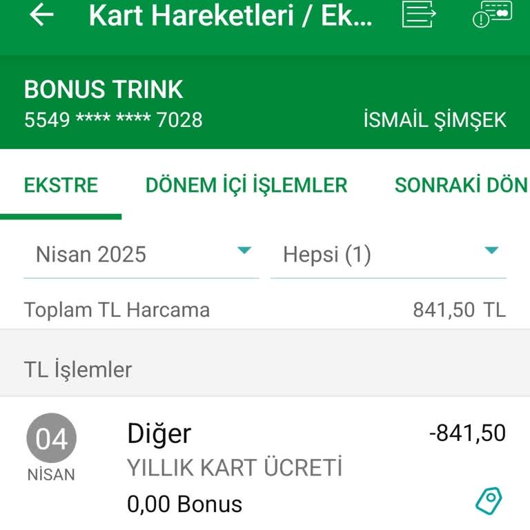 Kullanıma Kapalı Kart İçin Haksız Ücret Talebi