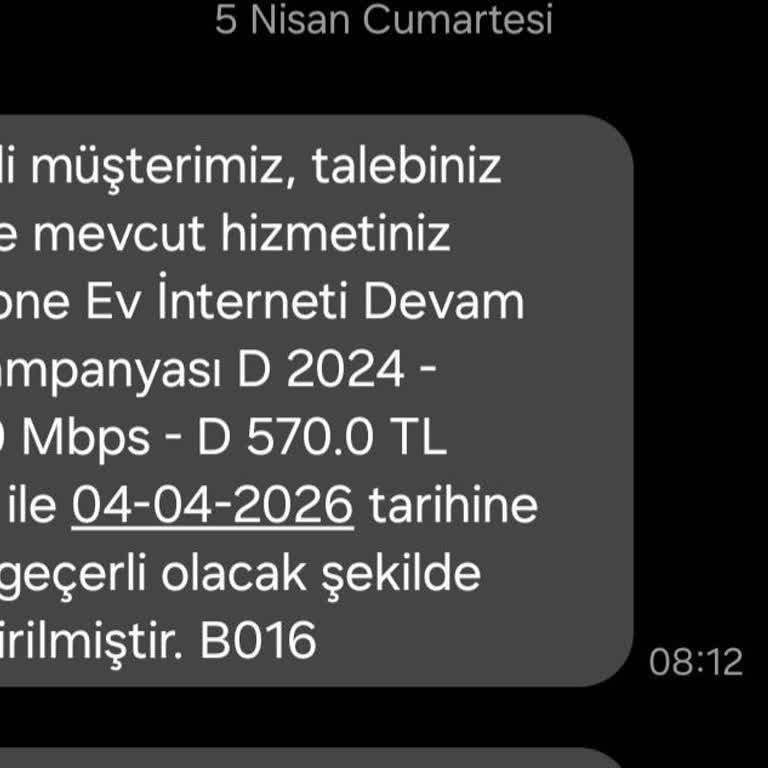 Vodafone Net Tarifesi İzinsiz Değiştirildi