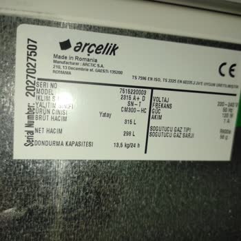 Arçelik Buzdolabında Garanti Kapsamında Çözülmeyen Sorun