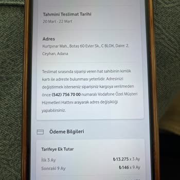 Vodafone Yanımda Siparişim Neden Hâlâ Teslim Edilmedi?
