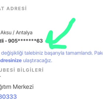 Yanlış Adres Ve İletişim Bilgileri Nedeniyle Teslimat Sorunu
