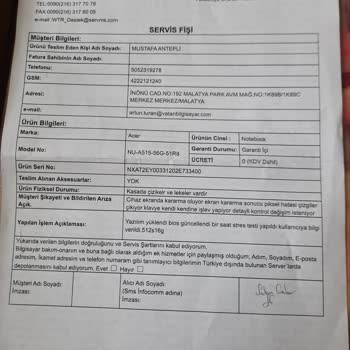 Acer Aspire Bilgisayarımda Kronik Siyah Ekran Sorunu