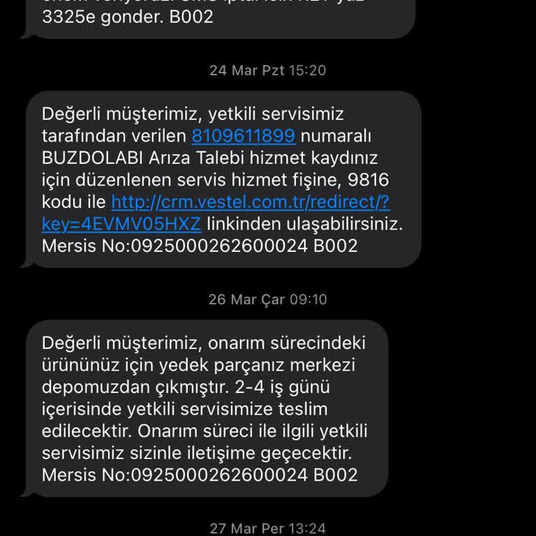 Vestel Buzdolabı Sorunu Ve Geciken Onarım Süreci
