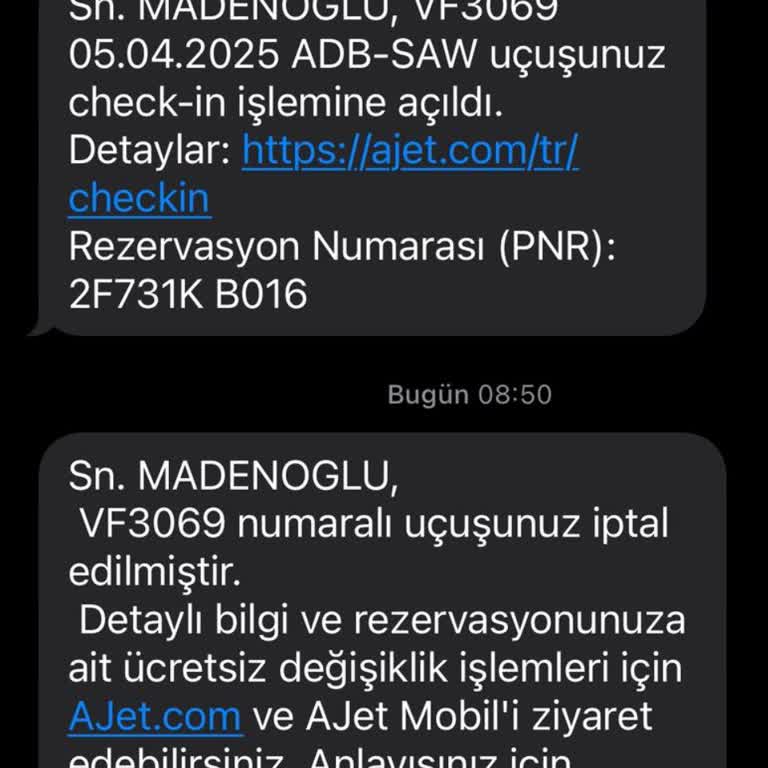Operasyonel Sebeplerle İptal Edilen Uçuş Ve Mağduriyet