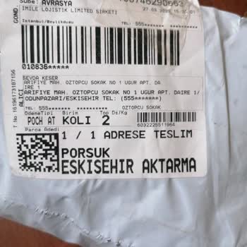 Yanlış Etiketle Gelen Sipariş Ve Sürat Kargo'nun İletişim Sorunu