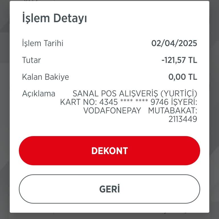 Vodafone Pay'de Sebepsiz Para Kesintisi Şoku