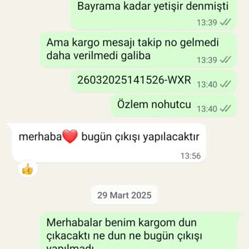 Kargoya Verilmeyen Ürünler Ve İletişim Sorunları