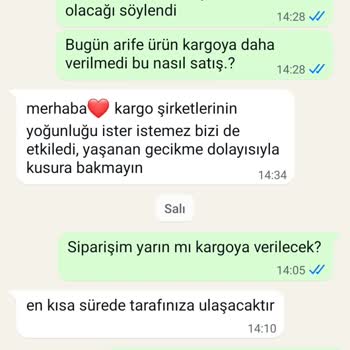 Kargoya Verilmeyen Ürünler Ve İletişim Sorunları
