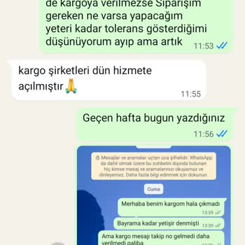Kargoya Verilmeyen Ürünler Ve İletişim Sorunları