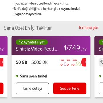 Vodafone Tarifeleri Ve Yüksek Ücret Sorunu