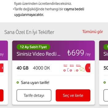 Vodafone Tarifeleri Ve Yüksek Ücret Sorunu