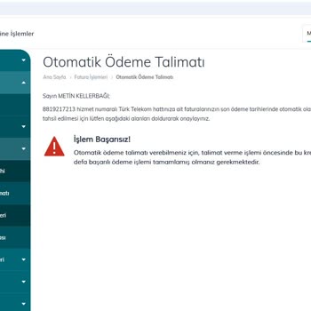 Otomatik Ödeme Talimatı Sorunu Ve İletişim Eksikliği