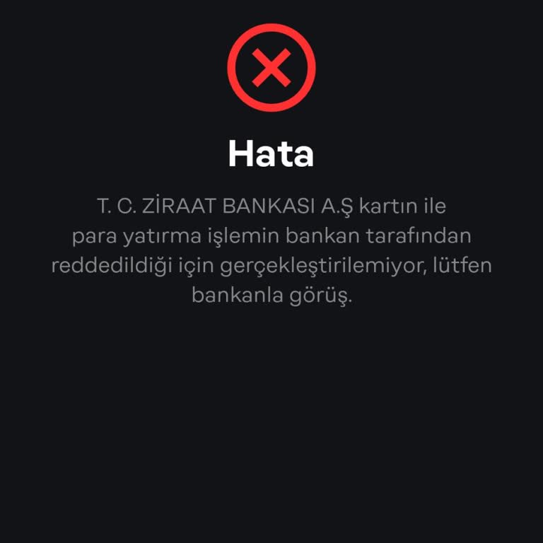 Ziraat Bankası Ve Papara Arasında Yükleme Sorunu