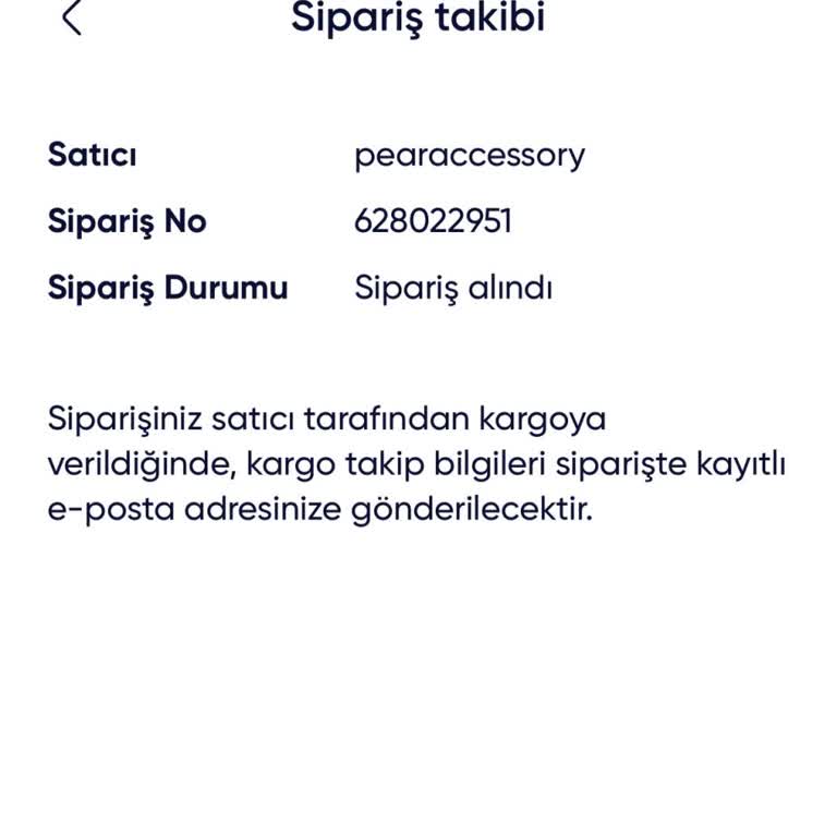 Pear Accessory İşletmeye Hiçbir Şekilde Ulaşamamaktayım!