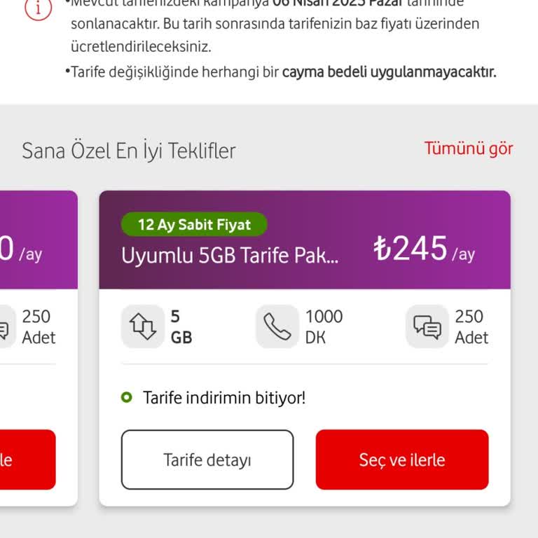 Vodafone'un Yüksek Fiyat Politikasıyla Hayal Kırıklığı