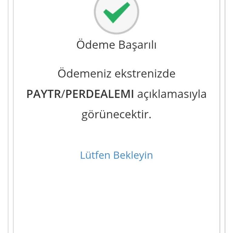 Perdealemi.com'dan Ürün Teslimatı Sorunu