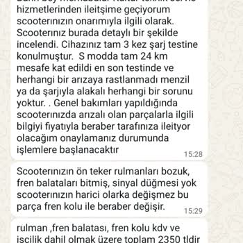 Servis Merkezinin Yetersiz Hizmeti Ve Mağduriyet